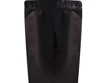 C307 - Sacchetti richiudibili con soffietto in lamina metallizzata lucida resistente, 7,75 pollici x 11,75 pollici