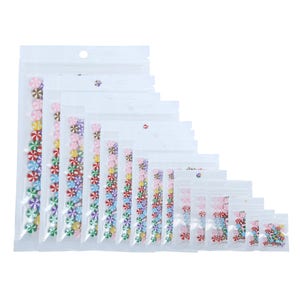 C208- QQ Studio Heat Sealable Single Sided QuickQlick™ craft flat bag with Hang Hole and Tear Notch (100 Bags/Pack)