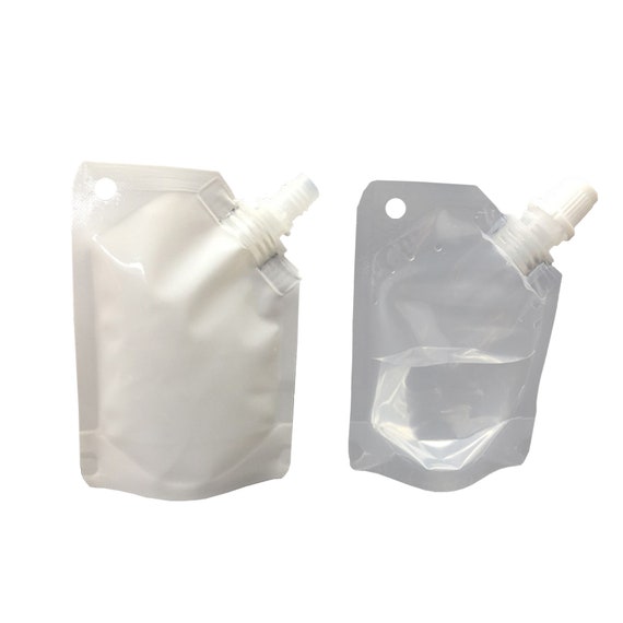 C407 Pack of 50 Travel Size Carry on Plastic Flask Pouch With Complementary  Funnel -  Canada