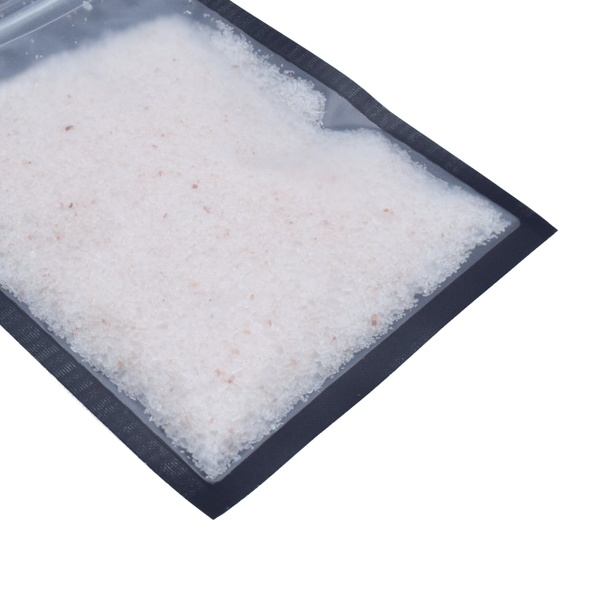 C230- Translucent Front Black Flat Press Zip Seal Poly Plastic