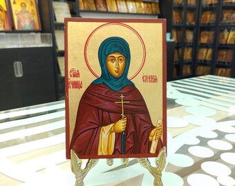 Saint Evgenia Byzantine Religious Christian Orthodox Icon