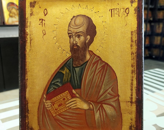 Saint Apostle Paul Hand Painted Orthodox Icon