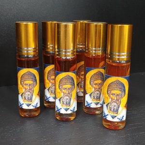 Chrétien Saint Spyridon Myrrhe Myrrhe naturelle Catholique Orthodoxe Béni dans l&#39;église