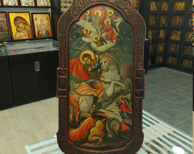 Saint George Hand Painted Orthodox Handmade Icon