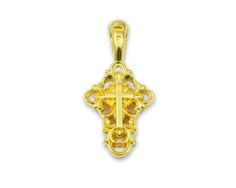 Sterling Silver Orthodox Small Cross Crucifix