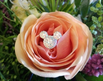 SPECIAL OFFER!!! 12 Disney Inspired theme Crystal Mickey Mouse Flower Pins Bouquet pins Brides Christmas Wedding Accessories Various Colours