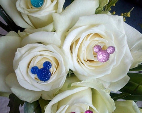 Hidden Mickey Flower Pins-Disney Inspired-Mouse Ears Bouquet