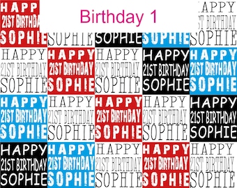 Personalised Birthday Wrapping Paper