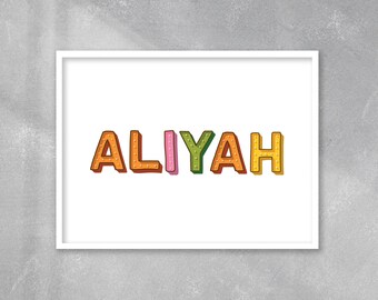 Name Print | Wall Hangings | Gifts For Him | Gifts For Her | Family Print | Home Decor | Anniversary Gifts | Nursery Room | Kids Room