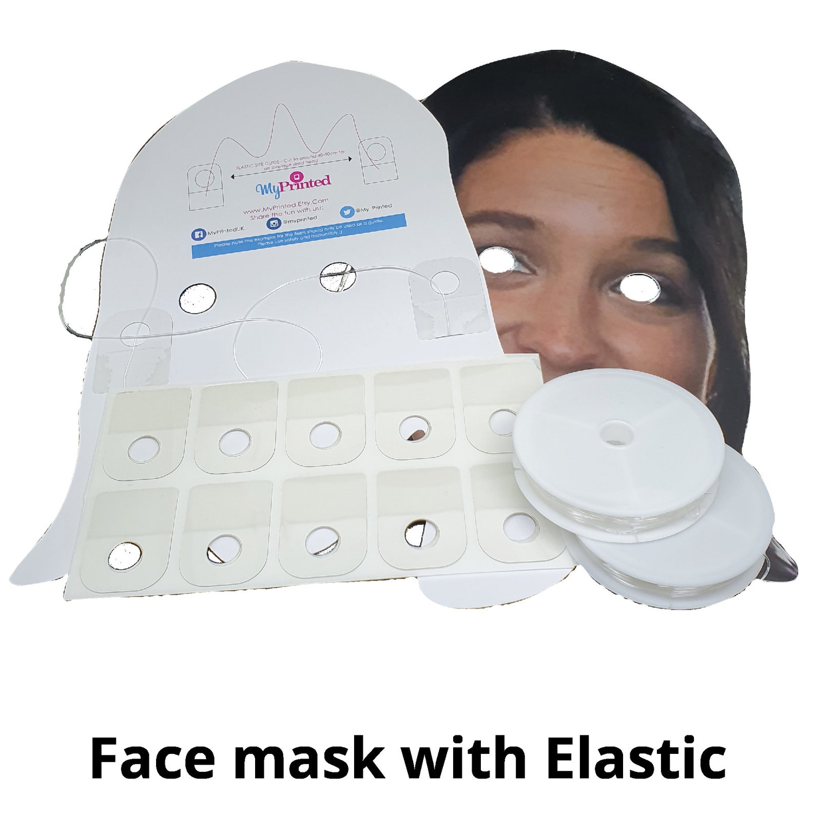Personalised Photo Face Mask Kits to Wear for Stag & Hen Etsy