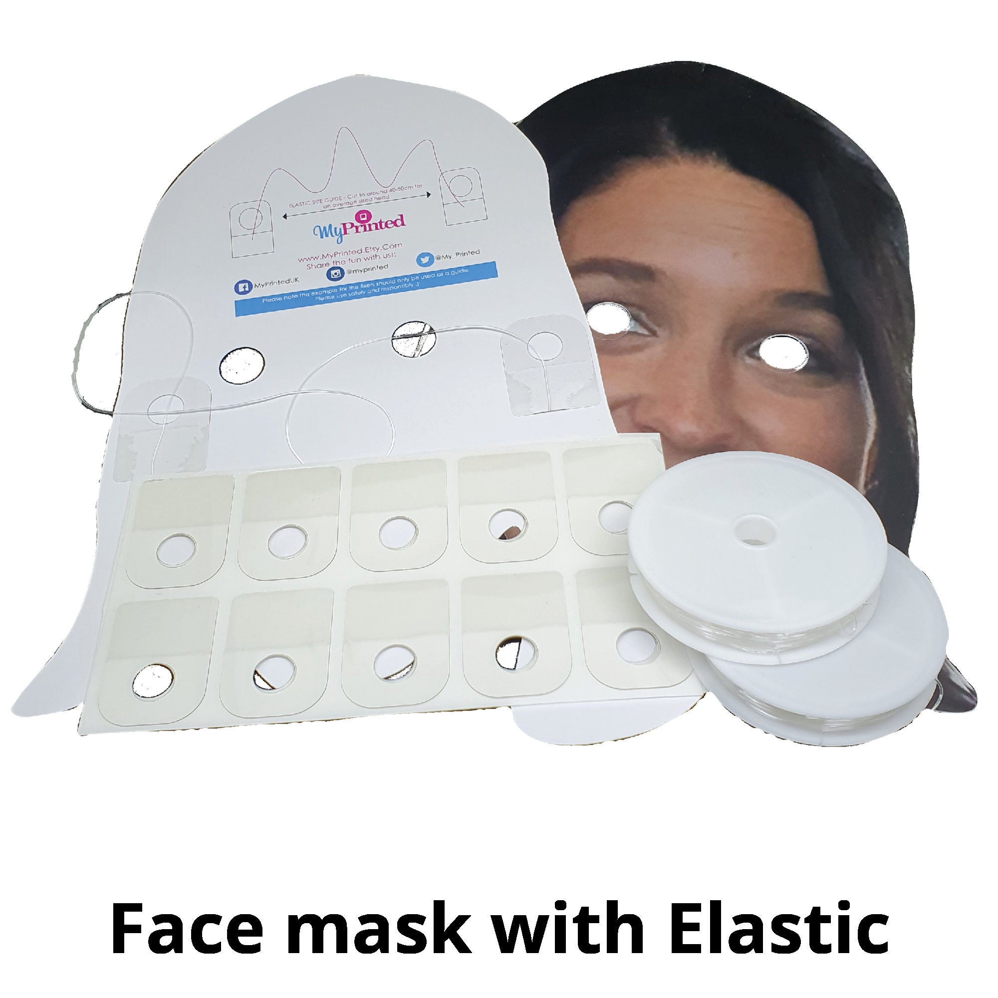 Personalised Photo Face Mask Kits to Wear for Stag & Hen Etsy