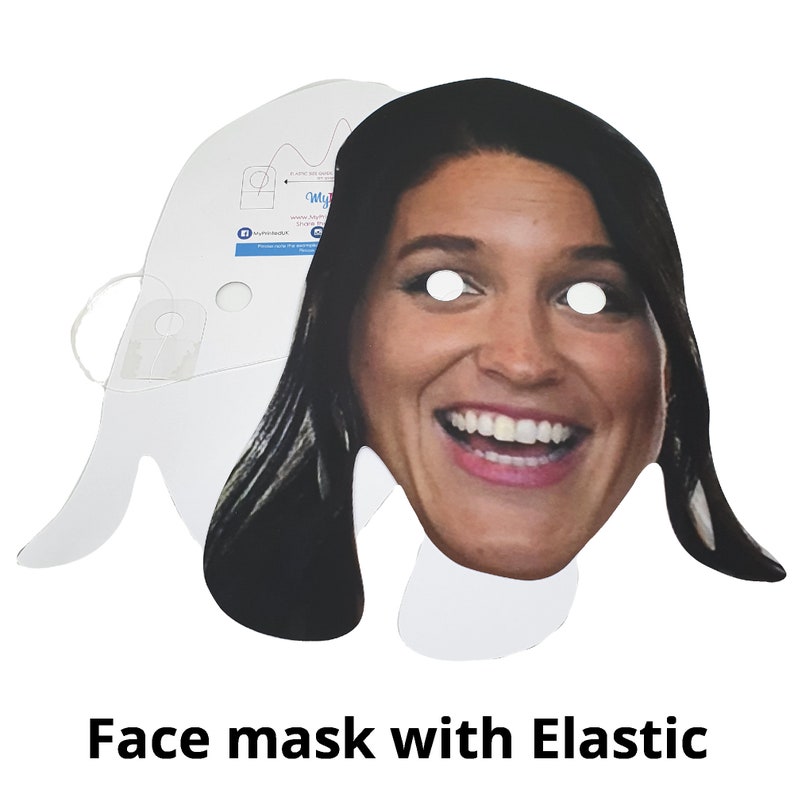 Personalised Photo Face Mask Kits to Wear For Stag & Hen, Bachelorette and Birthday Partys custom novelty fancy dress 画像 5