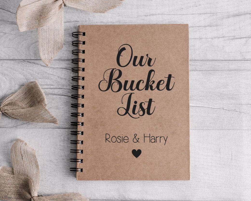 Personalised Bucket List Notebook Journal Memory Book Etsy