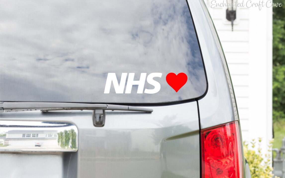 NHS Super Hero Car Sticker Decal NHS Worker NHS Car Sticker Thank You Nhs Clap for Nhs