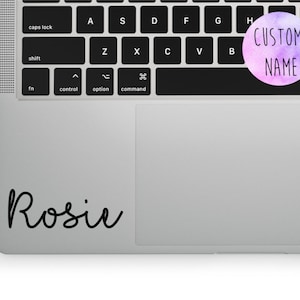 Laptop Name Decal | Laptop Name Sticker | Custom Name Sticker | Name Decal