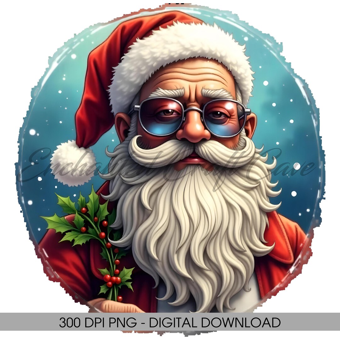 Retro Comic Santa PNG: Funny Xmas Design (digital Download) - Etsy