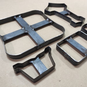 Stampi per fustelle Clicker, punzoni per taglio pelle, lama in acciaio, righello in metallo per pressa, dimensioni personalizzate. Altezza 19 mm.