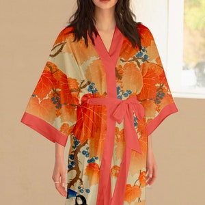 Kimono Robe, Satin Robe, Yukata Dressing Gown, Silk Robe, Bridal Robe, Bridesmaid Robes