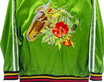 Sukajan Embroidery Souvenir Jacket, Bomber Jacket, Japanese Streetwear, Japanese Clothing, Aesthetic Clothing