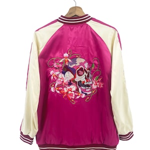 Sukajan Embroidery Souvenir Jacket, Bomber Jacket, Japanese Streetwear, Japanese Clothing, Aesthetic Clothing