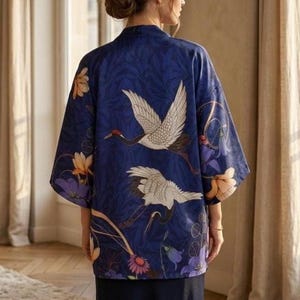 Kimono, Haori, Japanese Clothing, Kimono Jacket, Aesthetic Clothing, Kimono Robe, Japanese Gifts