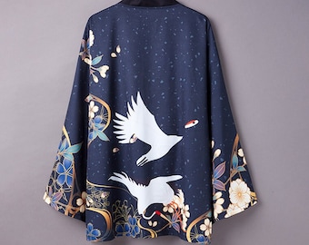 Kimono, Haori, Japanese Clothing, Kimono Jacket, Aesthetic Clothing, Kimono Robe, Japanese Gifts