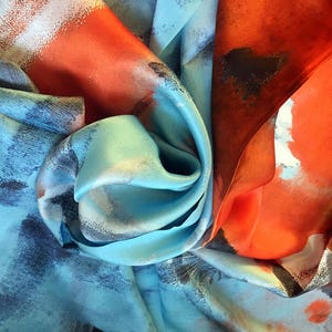 Silk Scarf Women, Head Scarf, Silk Gifts for Her, 100% Pure Silk Square Scarf