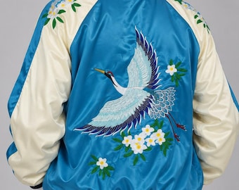 Sukajan Embroidery Souvenir Jacket Bomber Jacket Embroidered Japanese Clothing