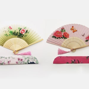 Handventilator, Waaier, Opvouwbare Waaier, Japanse geschenken, Japanse Waaier, Japan, Chinoiserie, Zomer