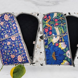 Double Oven Glove Heat Resistant 100% Cotton, Oven Mitt, Kitchen Oven Gloves for Cooking & Baking