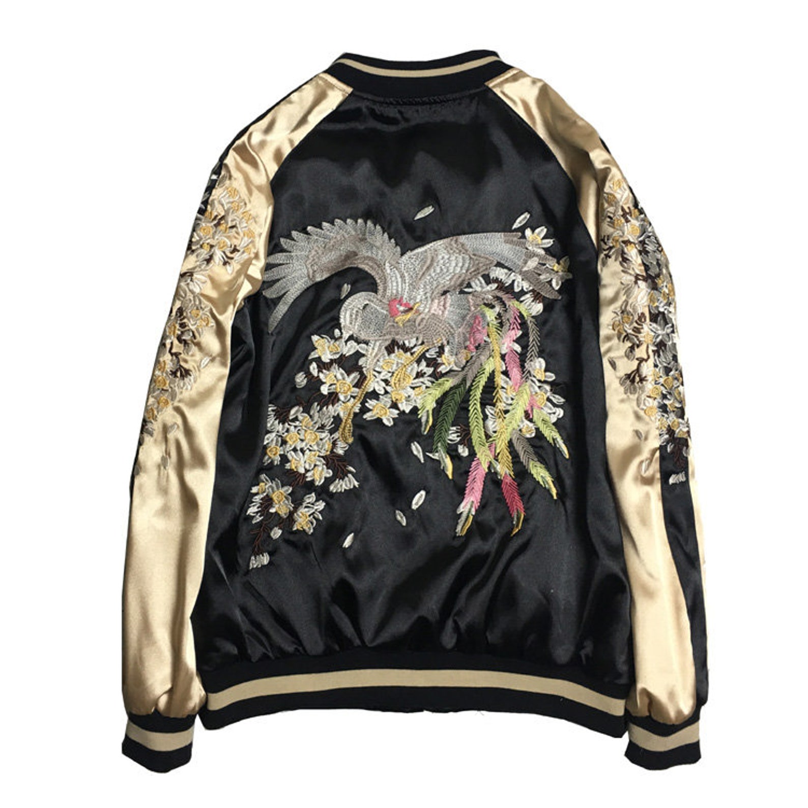 Sukajan Embroidery Souvenir Jacket Bomber Jacket Japanese Etsy Australia