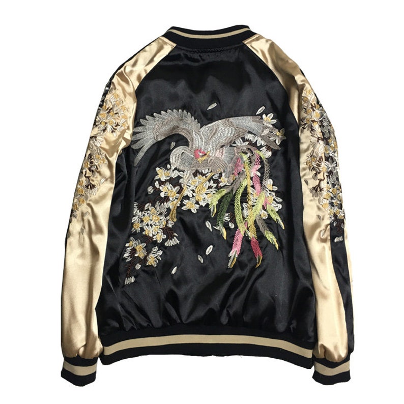 Sukajan Embroidery Souvenir Jacket Bomber Jacket Japanese Etsy Australia