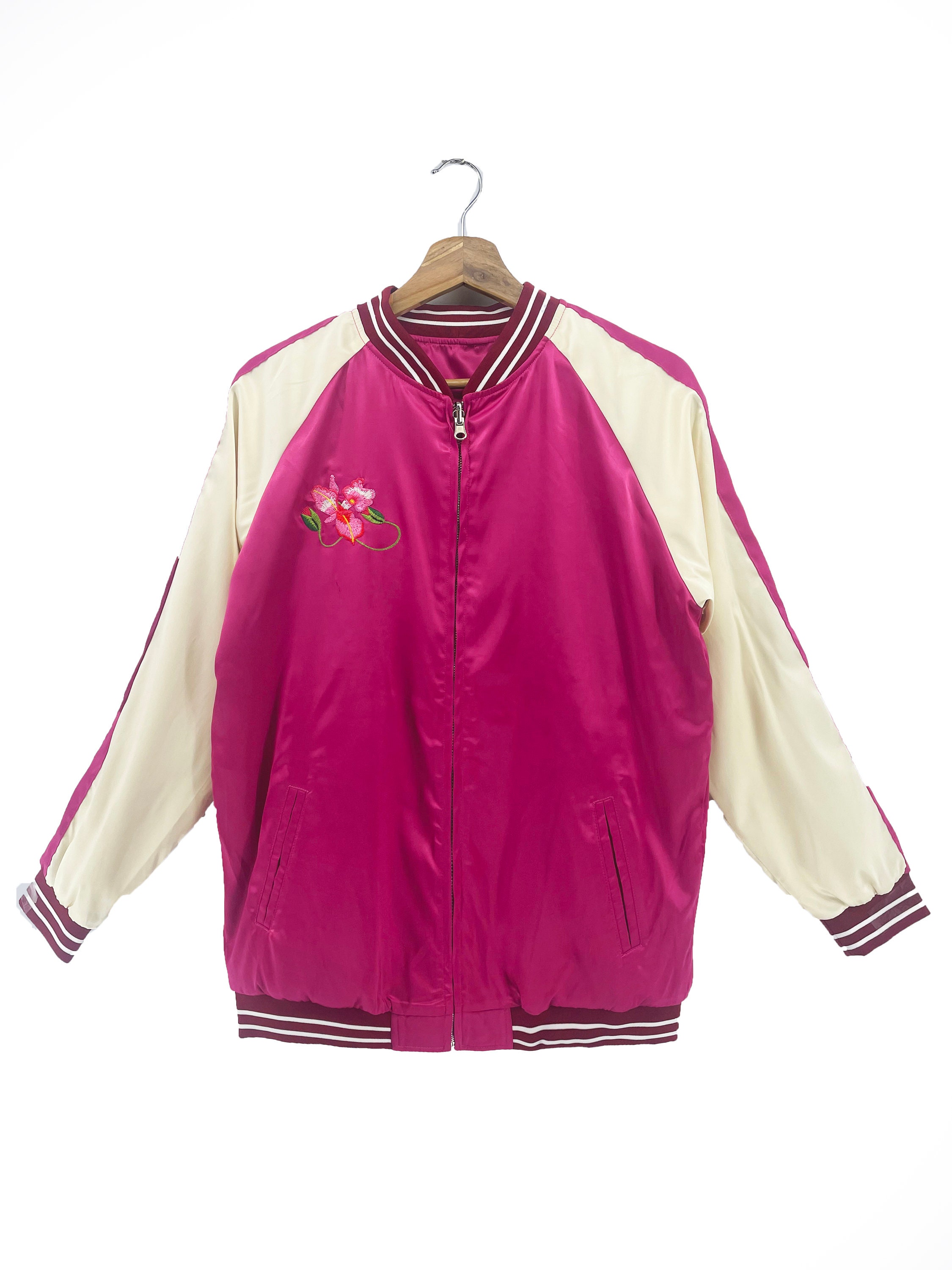 Sukajan Embroidery Souvenir Jacket, Bomber Jacket, Japanese