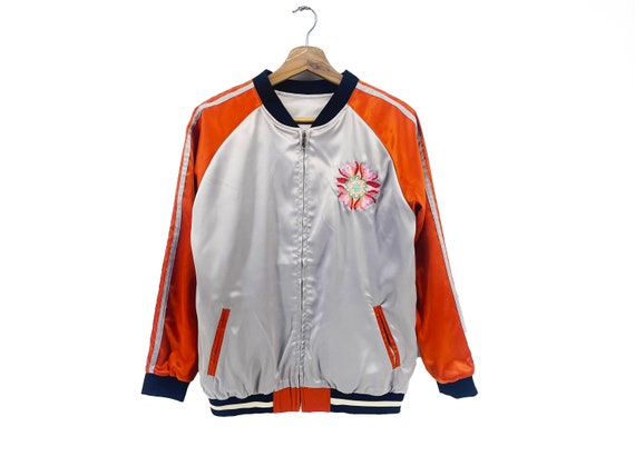 Sukajan Embroidery Souvenir Jacket, Bomber Jacket, Japanese