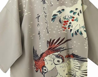 Japanese Kimono, Kimono Jacket, Haori Jacket, Ukiyo-e, Samurai Clothing, Japanese Streetwear, Kimono Robe, Japanese Gifts, Kimono Men
