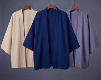 Kimono, Haori, japanische Kleidung, Kimono-Jacke, ästhetische Kleidung, Kimono-Robe, japanische Geschenke