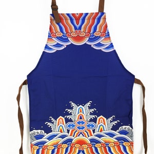 Apron, Chinoiserie, Women Aprons, Mens Apron, Kitchen Apron, Chinese, Chinese New Year image 3