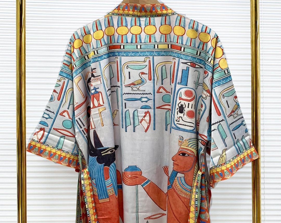 Robe, Egyption, Kimono, Haori, Aesthetic Clothing, Kimono Robe, New ...