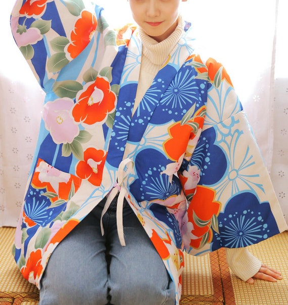 Veste Kimono d'hiver, Hanten, Kimono Femme, Kimono japonais, Manteau  d'hiver -  France