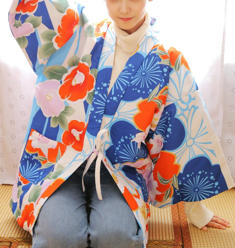 Winter Kimono Jacket Hanten Kimono Women Japanese Kimono Etsy