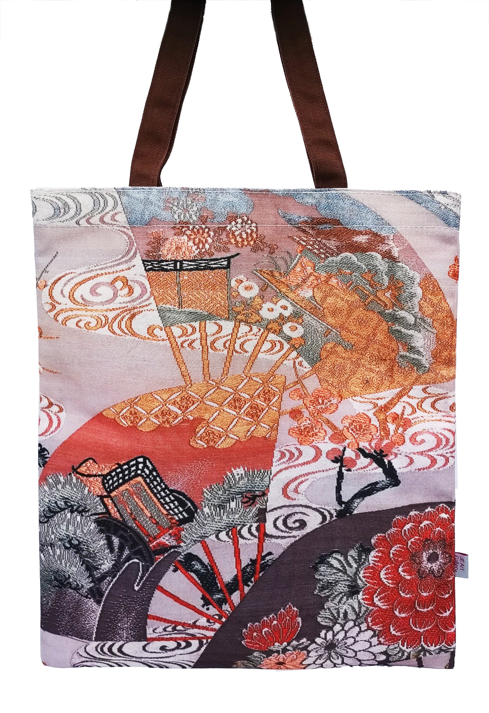 【TOGA】PRINT TOTE BAG / ORANGE＊要在庫確認＊ TOGA TOO トーガ トゥ SS25 PRINT TOTE BAG / ORANGE - NUBIAN