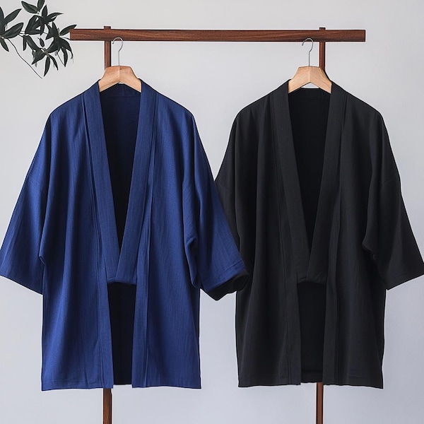 Cotton Kimono, Haori, Japanese Clothing, Kimono Jacket Cotton, Aesthetic Clothing, Kimono Robe, Japanese Gifts
