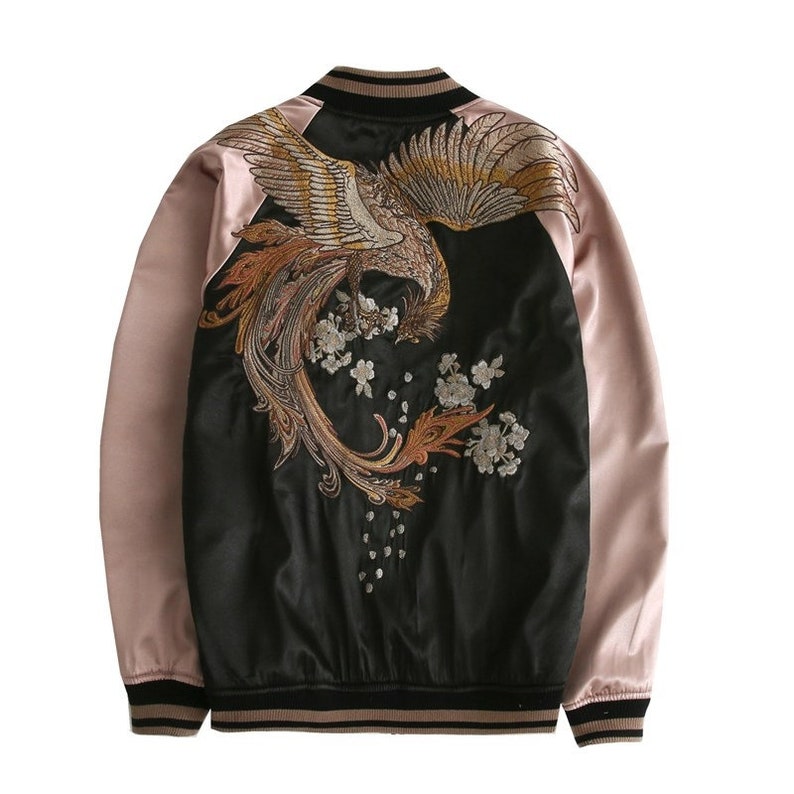 Sukajan Embroidery Souvenir Jacket Bomber Jacket Embroidered Etsy UK