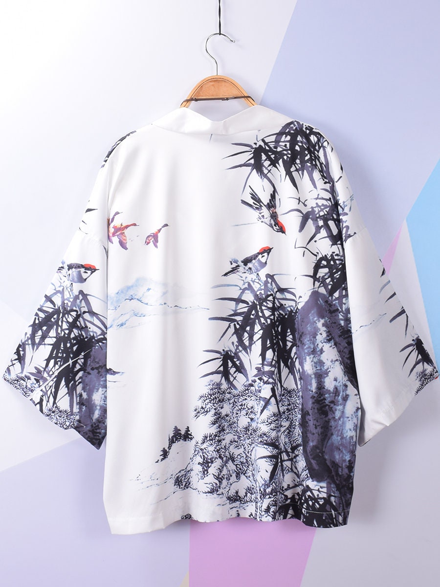 Image of Kimono/Kimono Jacket Japanese Clothing /Kimono Robe Japanese Dress Cardigan Gift Shirt