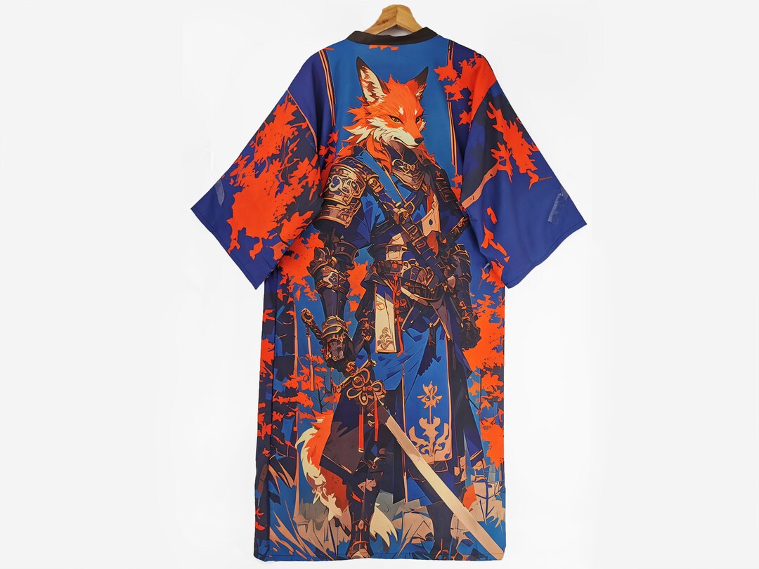 Samurai Robe Design Samurai Kimono Robe / Kimono / Kimono Dress / Japanese Clothing ...