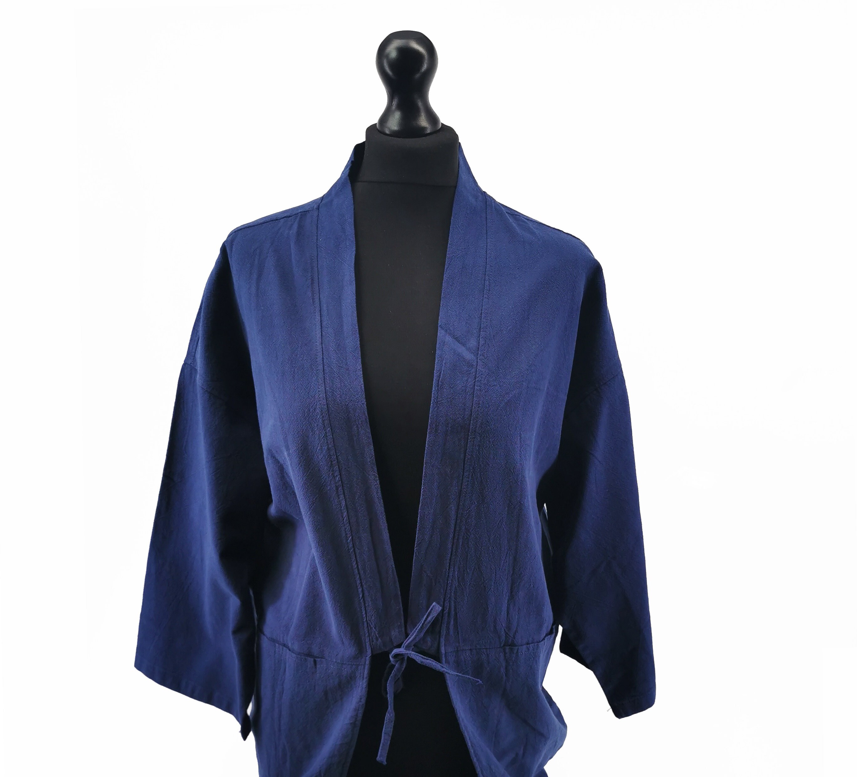Kimono, Cotton Robe Dressing Gown, Hanfu, Blue Kimono Robe, Haori ...