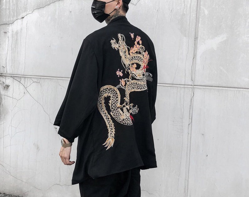 Kimono / Kimono Robe / Japan Kimono / Dragon Clothing / - Etsy UK