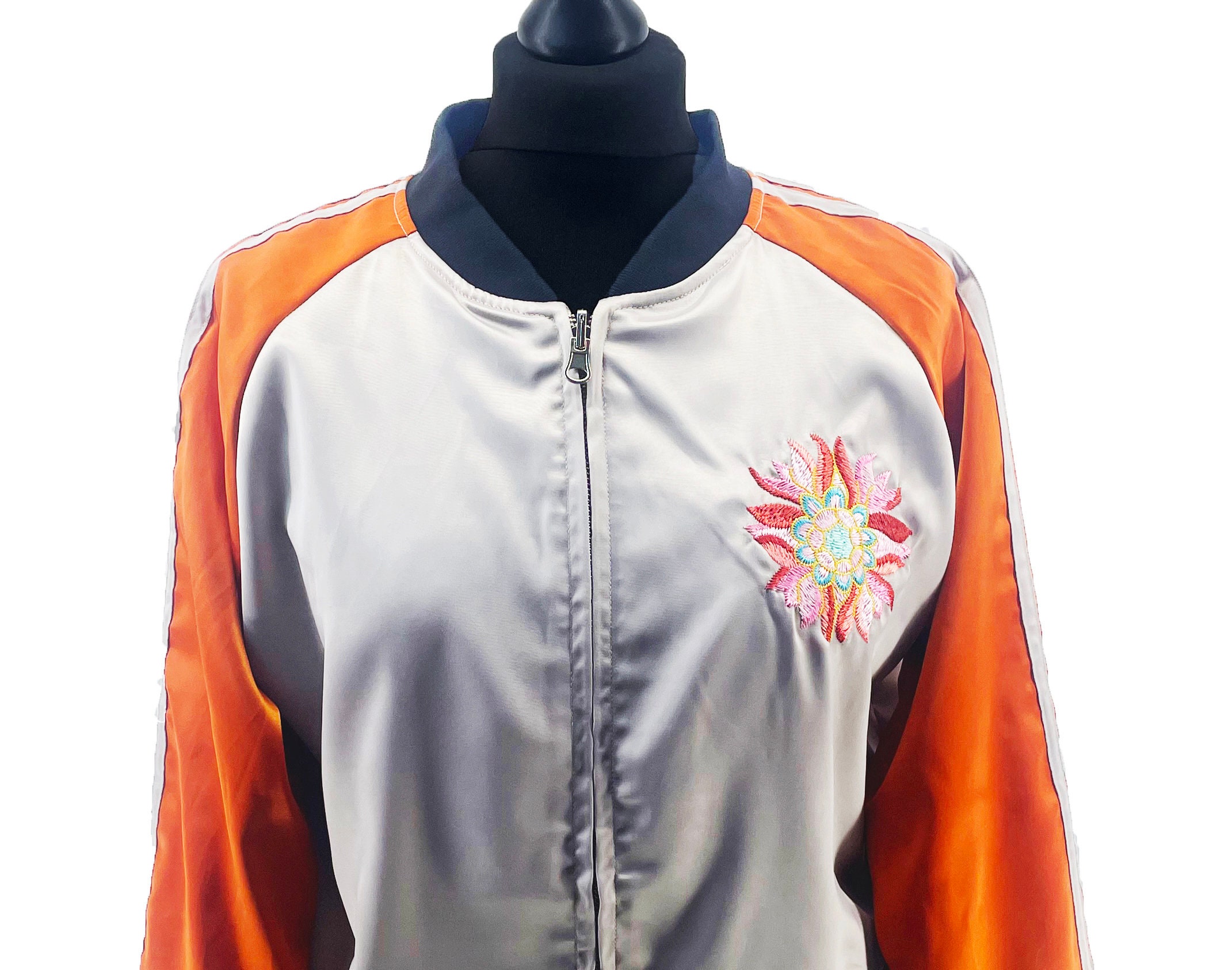 Sukajan Embroidery Souvenir Jacket, Bomber Jacket, Japanese