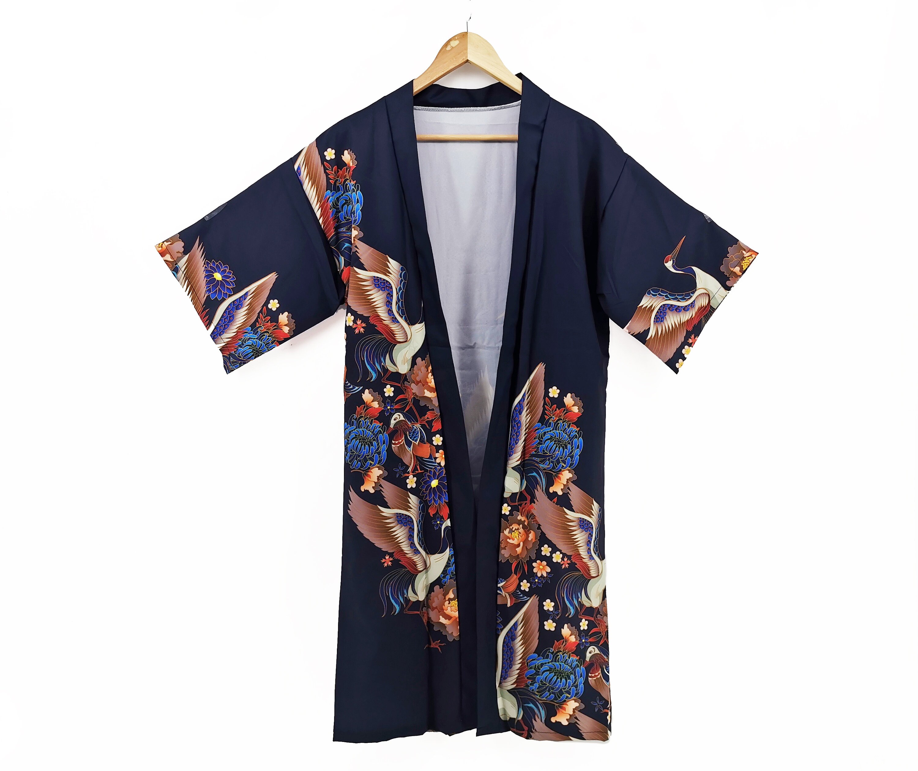 un-brand Mens Japanese Kimono Loose Casual Home Pajamas Nightwear 