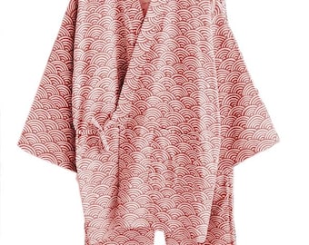 Japanskt Jinbei-set | Unisex bomullsmyckes för män och kvinnor | Casual Yukata-pyjamas